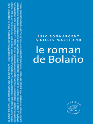 cover image of Le Roman de Bolano